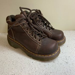 Dr Doc Martens Lace Up Hiking Boots Grizzly US 7